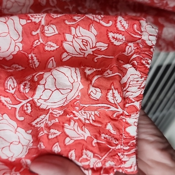 Madison Mathews High Waisted Floral Peach sz Large - Picture 5 of 10